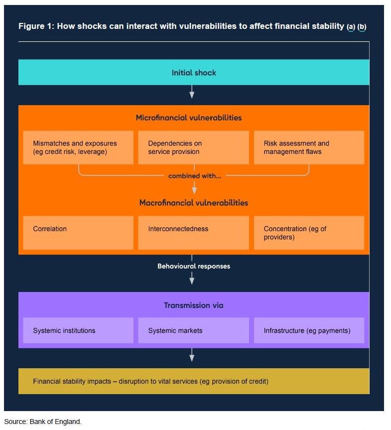 How shocks can interact with vulnerabilities to affect financial stability